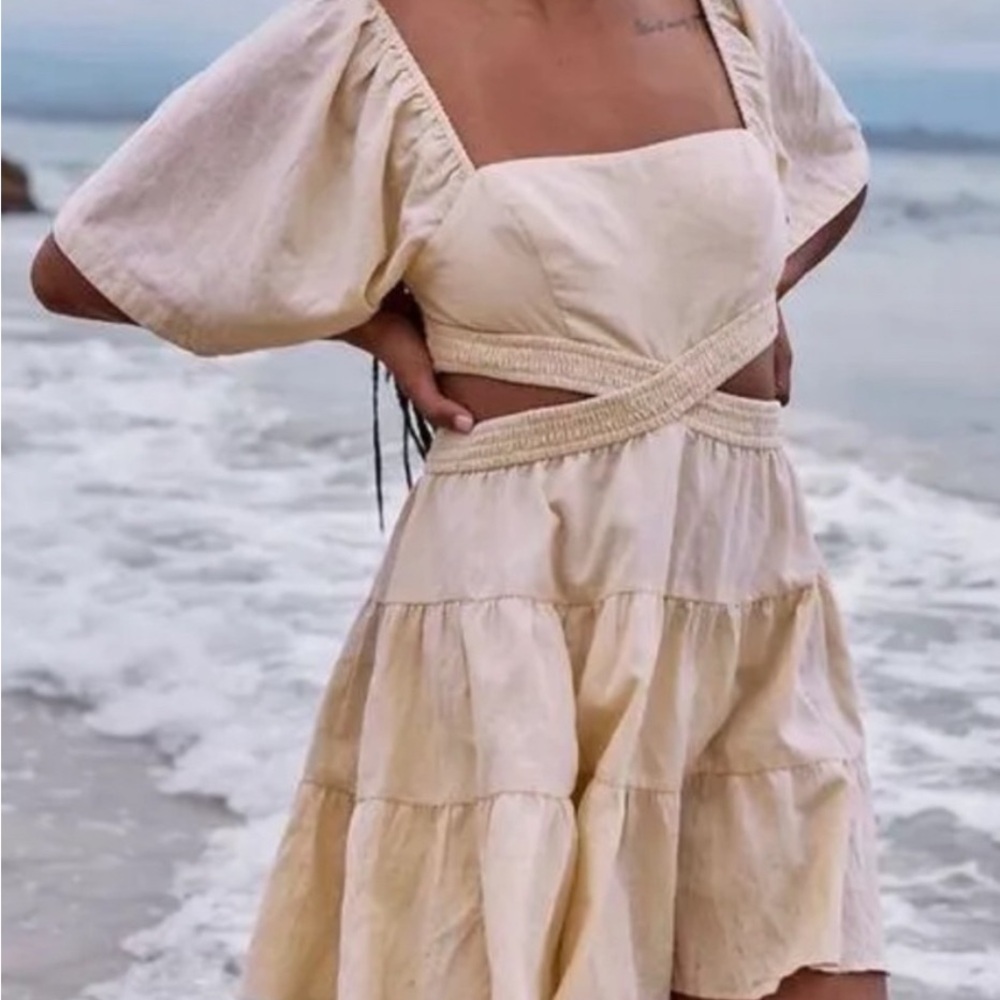 Free people cross of mini sunlight dress